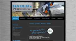 Desktop Screenshot of bauer-cnc.de